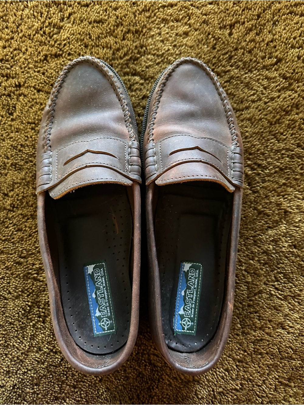 Eastland Men’s Brown Leather Penny Loafers